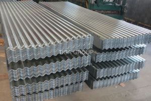 Aluzinc acanal&oacute; las hojas de acero del Galvalume del azulejo de material para techos para el revestimiento de la pared