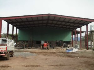 Godown bien dise&ntilde;ado curvado de la estructura de acero de la azotea del precio razonable