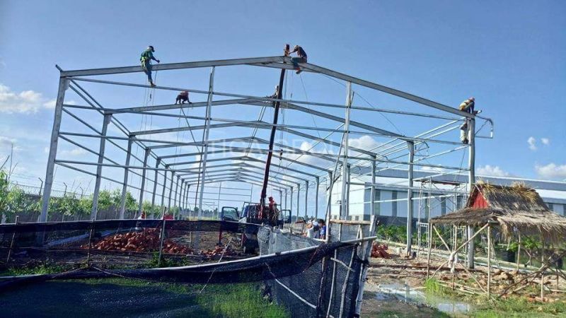 Easy Assembly Steel Portal Frame Prefabricated Warehouse