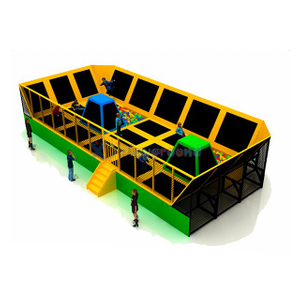Крытый коммерческий детский тренажерный зал Батут-парк с сетью