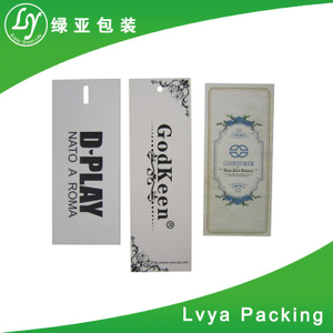 Custom clothing tags / hang tag / garment hangtag