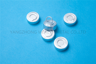 28mm Aluminum tear off cap with aluminum liner