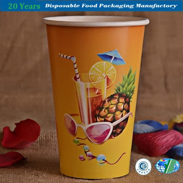 Customized Disposable Paper Cup for Cold Beverage