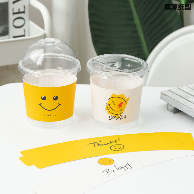Food Grade Clear PET Dome Lid Disposable Semi Round Plastic Cup Cover for Iced Tea Coffee Fruit Juice Beverage Takeaway Shop Wholesale Supply