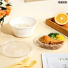 Disposable Takeaway Bowl, Double Layer Design, Wet-Dry Separation, Soup & Noodle Separate Container Plastic tableware