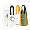 Heavy Duty Aluminum Foil Insulated Takeaway Handbag, Tear Resistant Non-woven Thermal Bag with Ultrasonic Welded Handles, Support Custom Color Pattern Logo for Food Beverage Stores