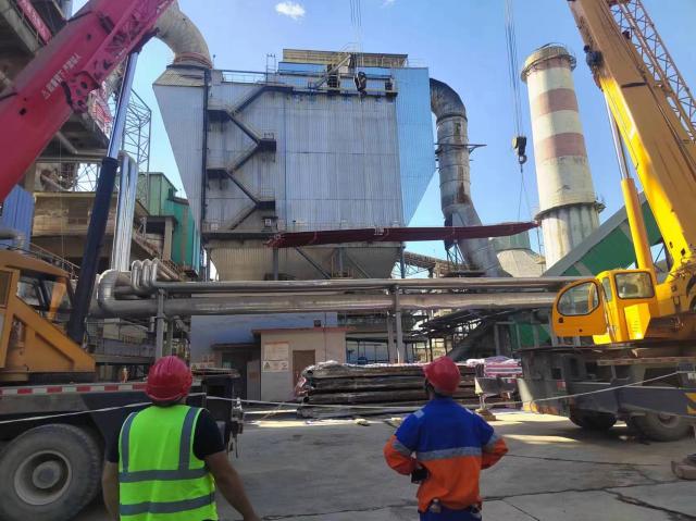 深信公司圓滿(mǎn)完成 K1 線水泥窯頭蒸發(fā)器檢修項(xiàng)目