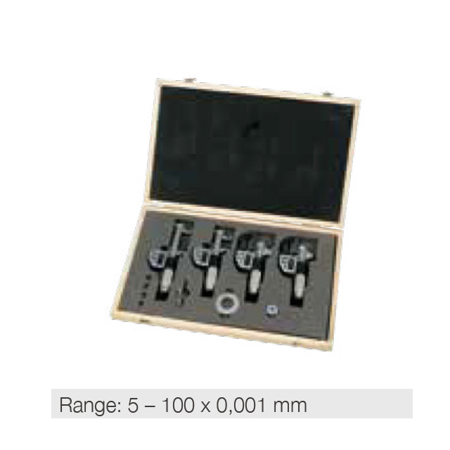 4 pcs. digital inside micrometer set