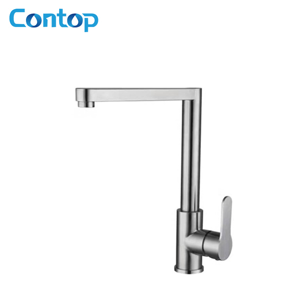 304 Stainless Steel Solid Body Hot And Cold Water Kitchen Faucet