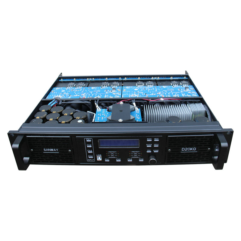 D20KQ 4x4000W 4CH DSP amplificador de potencia