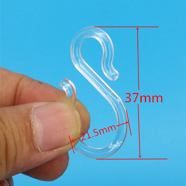 CFLY07CX POP Plastic Sign Price Tag Card Display S Hanging Hooks H37mm For Retail Store Promotion Good Quality