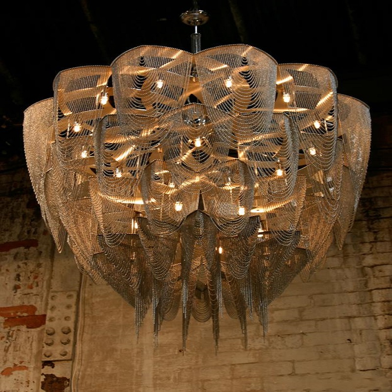 New Design Contemporary Stainless Steel Chandelier For Hotel New Design Contemporary Stainless Steel Chandelier For Hotel Meeting Room Banquet Hall Decoration