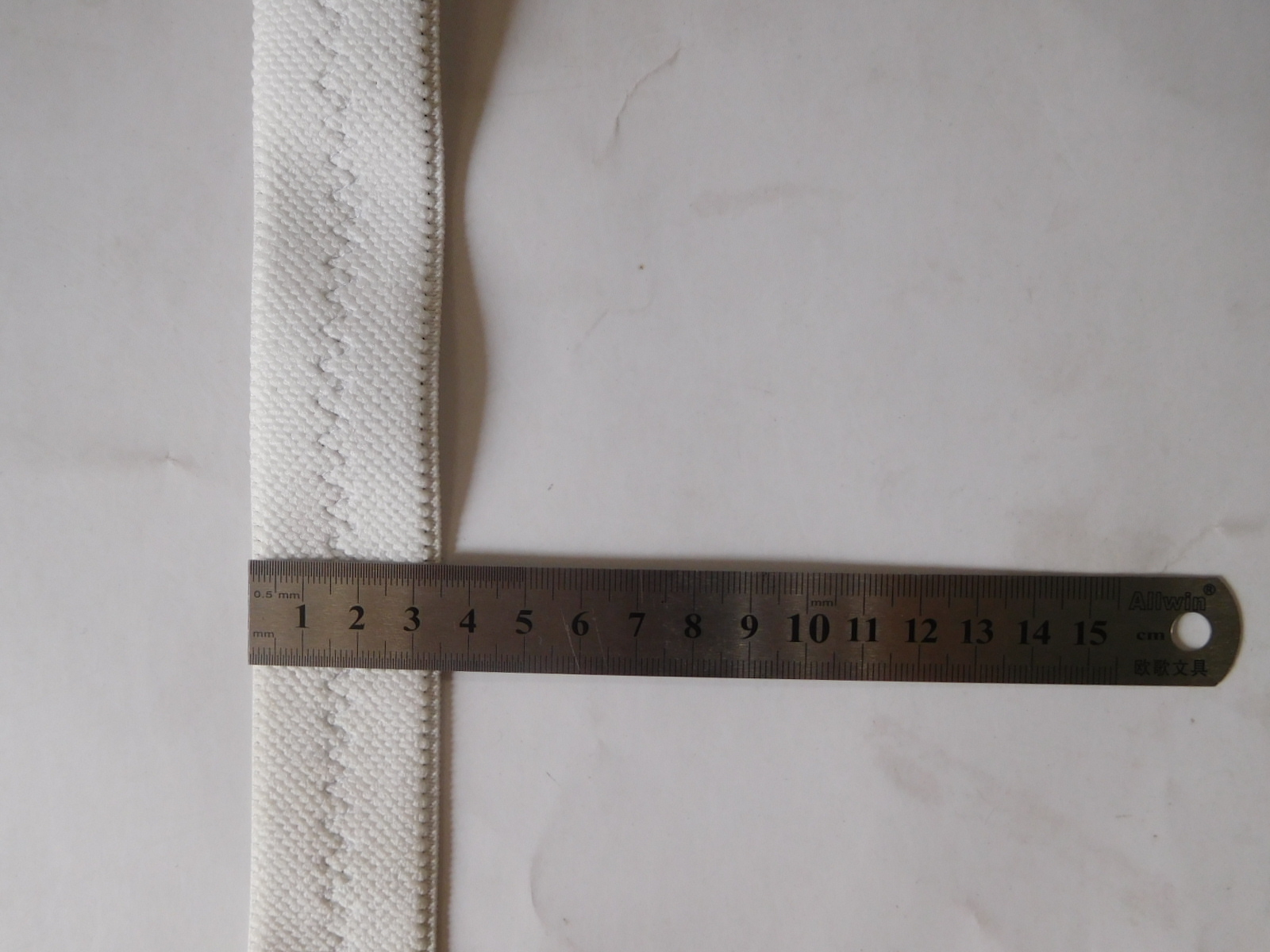 35MM宽白色珠纹纯棉松紧带 手感舒适禁久耐用 医疗运动用品
