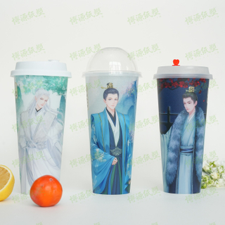 High-Quality of Disposable Coffee Drinks Plastic PP Cups Smoothies Fruit Tea