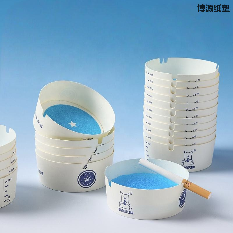 Custom Disposable Ashtray Smokeless Cigarette Tray Eco-Friendly Choice Paper Portable for Hotel Restaurant Bar Office Outdoor