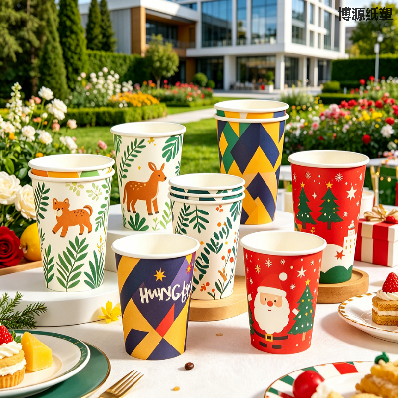 Single Wall Disposable Paper Cups, Eco Biodegradable Paper Cups, Factory Direct Sales, Multiple Sizes Available, Custom Size Accepted, High Quality Guaranteed for Beverage, Catering and Party Use.