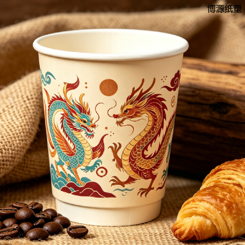 Factory Wholesale Double Wall Disposable Biodegradable Paper Cups for Hot Drinks