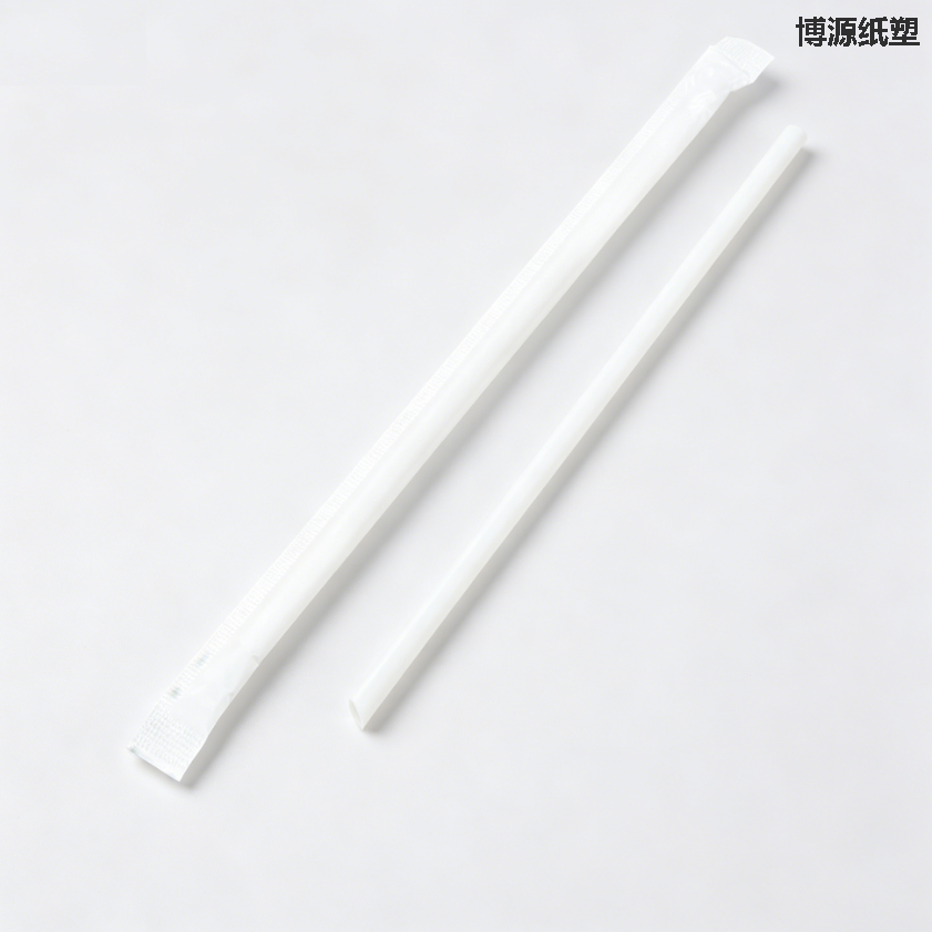 Eco Friendly Compostable Disposable Drink Straws, Paper / PLA / Plastic Straight & Spoon Straw Customized