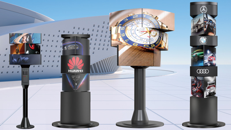 Écrans LED révolutionnaires rotatifs à 360° pour les événements et la vente au détail