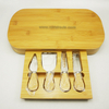 Portable Cheese Board Set with Cheese Knives Bamboo Cutting Board