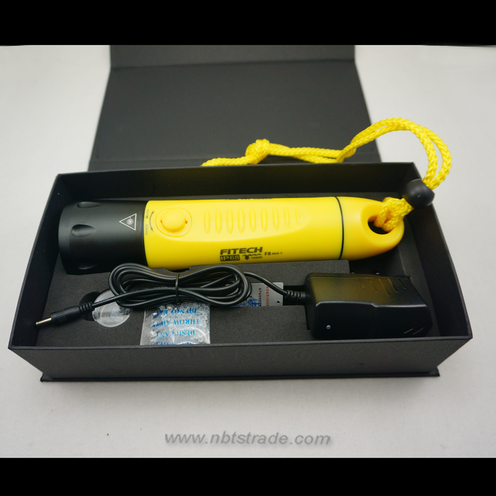 F8 Rechargeable Diving LED Torch