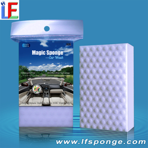 Magic Sponge On Car Leather