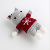 Hand Knitted Christmas cat
