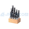 Brazed carbide tipped boring bar set