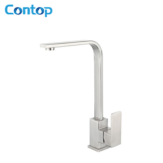 304 Stainless Steel Solid Body Hot And Cold Water Kitchen Faucet