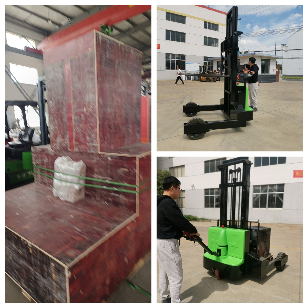 Outdoor Electric Rough Off Road All Rough 2 Ton Pallet Stacker Forklift Self Loading Portable Forklift Electric Sacker