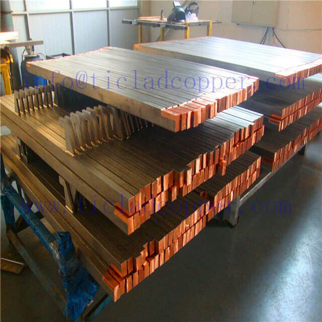 ti clad copper electrode bar