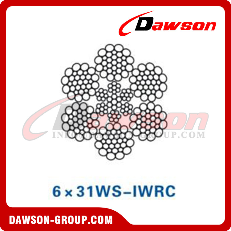 حبل أسلاك الفولاذ (6×31WS-IWRC)(6×36WS-IWRC)(6×41WS-IWRC)(6×49SWS-IWRC)، حبل سلك حقول النفط، حبل سلك فولاذي لحقول النفط
