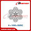 スチールワイヤロープ構造(6×19W+FC)(6×19W+IWRC)、建設機械用ワイヤロープ