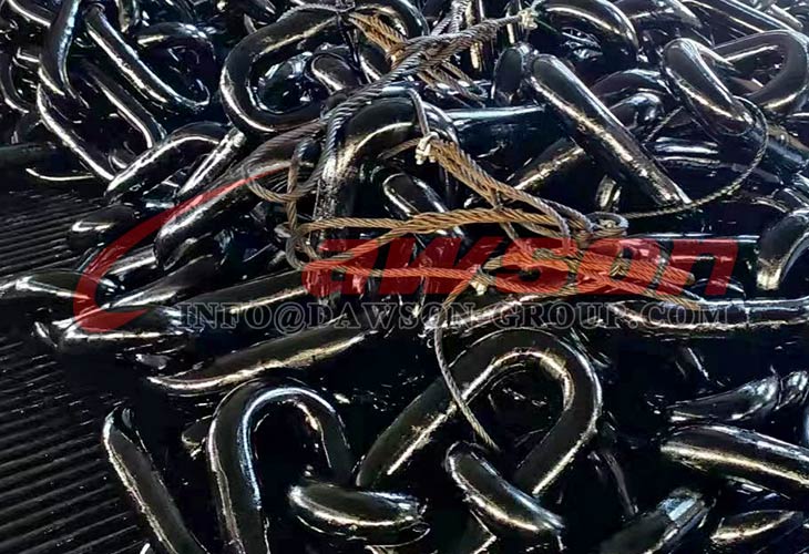 Cadena de amarre sin pernos, Cadena de amarre costa afuera de grado R3 para plataforma petrolera costa afuera - Dawson Group Ltd. - F&aacute;brica de China