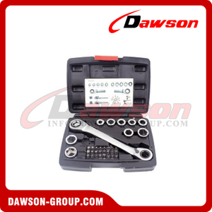 DSTDW1245 مجموعة مفاتيح ربط ذات صندوق مزدوج 36 قطعة