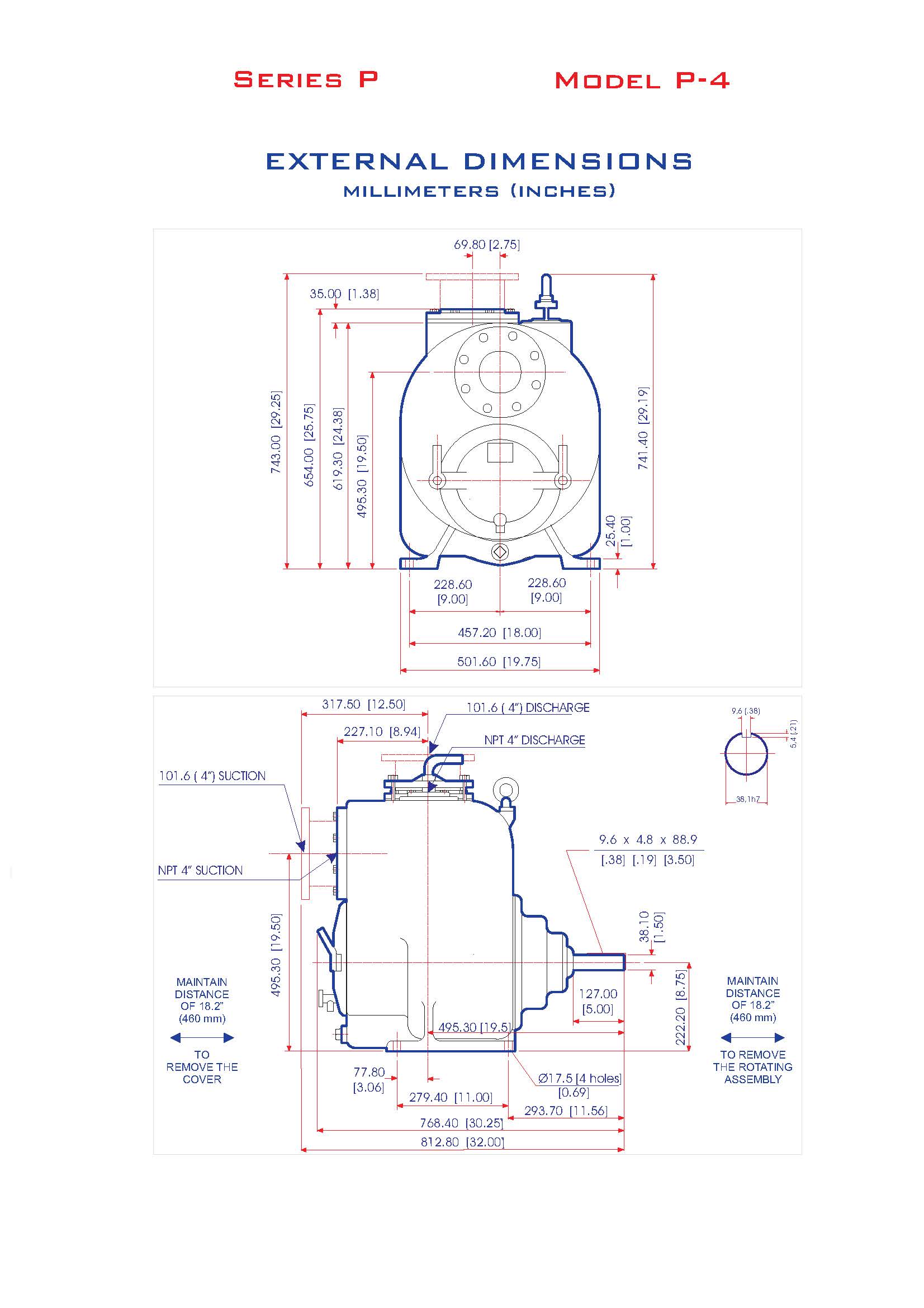 P-4 Dimensions