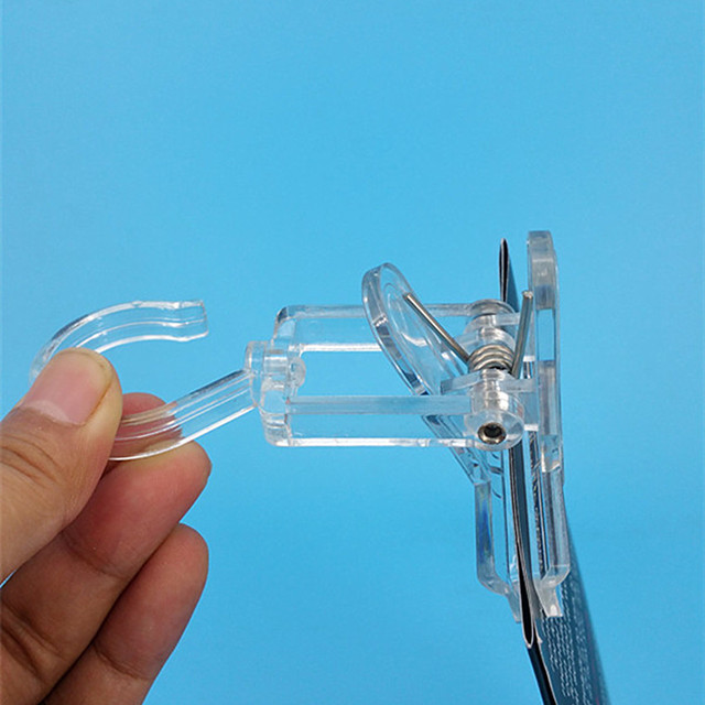 A003 Plastic Sign Price Tag Card Poster Display Hanging Hooks Clips H110mm Good Quality
