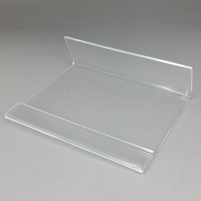 Acrylic T2mm Sign Price Tag Label Paper Promotion Name Card Display Holders L Stand High Quality