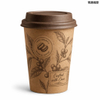 8oz/10oz/12oz/16oz/20oz/24oz Custom Logo Printed Biodegradable Disposable Paper Cups Hot Coffee Cups Tea Cups Double/Single Wall Kraft Paper Cups with Lid