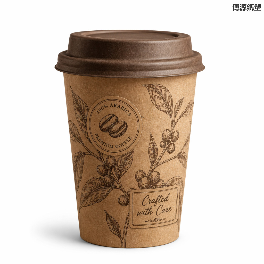 8oz/10oz/12oz/16oz/20oz/24oz Custom Logo Printed Biodegradable Disposable Paper Cups Hot Coffee Cups Tea Cups Double/Single Wall Kraft Paper Cups with Lid
