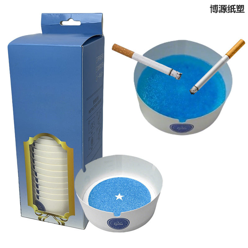 Custom Disposable Ashtray Smokeless Cigarette Tray Eco-Friendly Choice Paper Portable for Hotel Restaurant Bar Office Outdoor