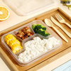 Disposable High-End Multi-Compartment Business Tray, Separated Rice & Dishes Packaging Tray