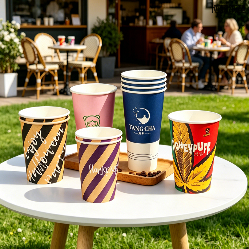 Single Wall Disposable Paper Cups, Eco Biodegradable Paper Cups, Factory Direct Sales, Multiple Sizes Available, Custom Size Accepted, High Quality Guaranteed for Beverage, Catering and Party Use.