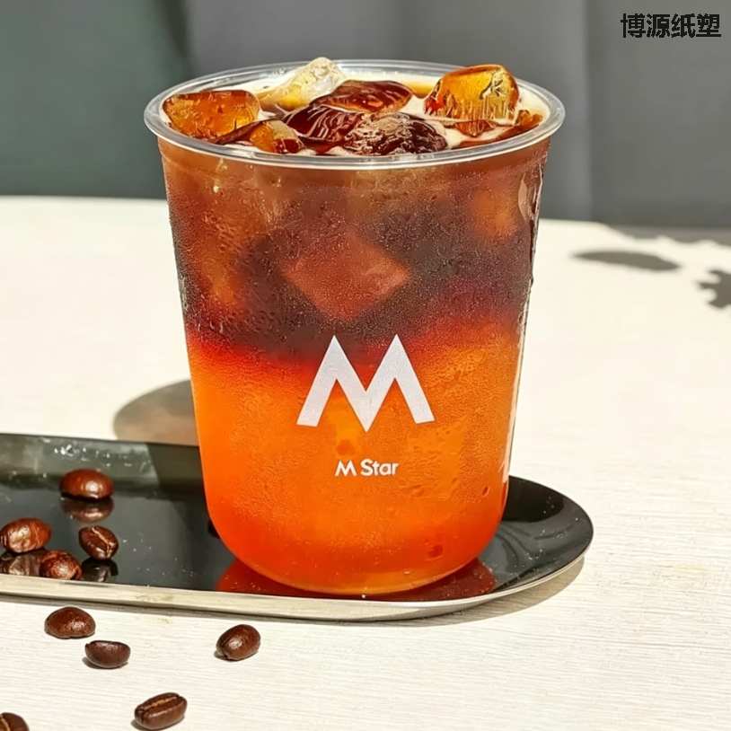 Factory Custom Printing Logo Bubble Tea Cup 10 Oz 16OZ 24 Oz Coffee Juice Smoothies U Shape Boba Cup Pet PP Plastic Cups with Lid