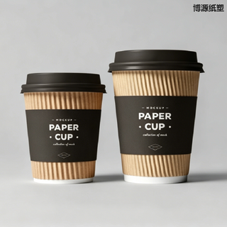 Disposable Ripple Wall Hot Drink Paper Cup Portable Takeaway Cup for Coffee Tea and Hot Chocolate