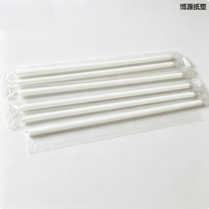 Eco Friendly Compostable Disposable Drink Straws, Paper / PLA / Plastic Straight & Spoon Straw Customized