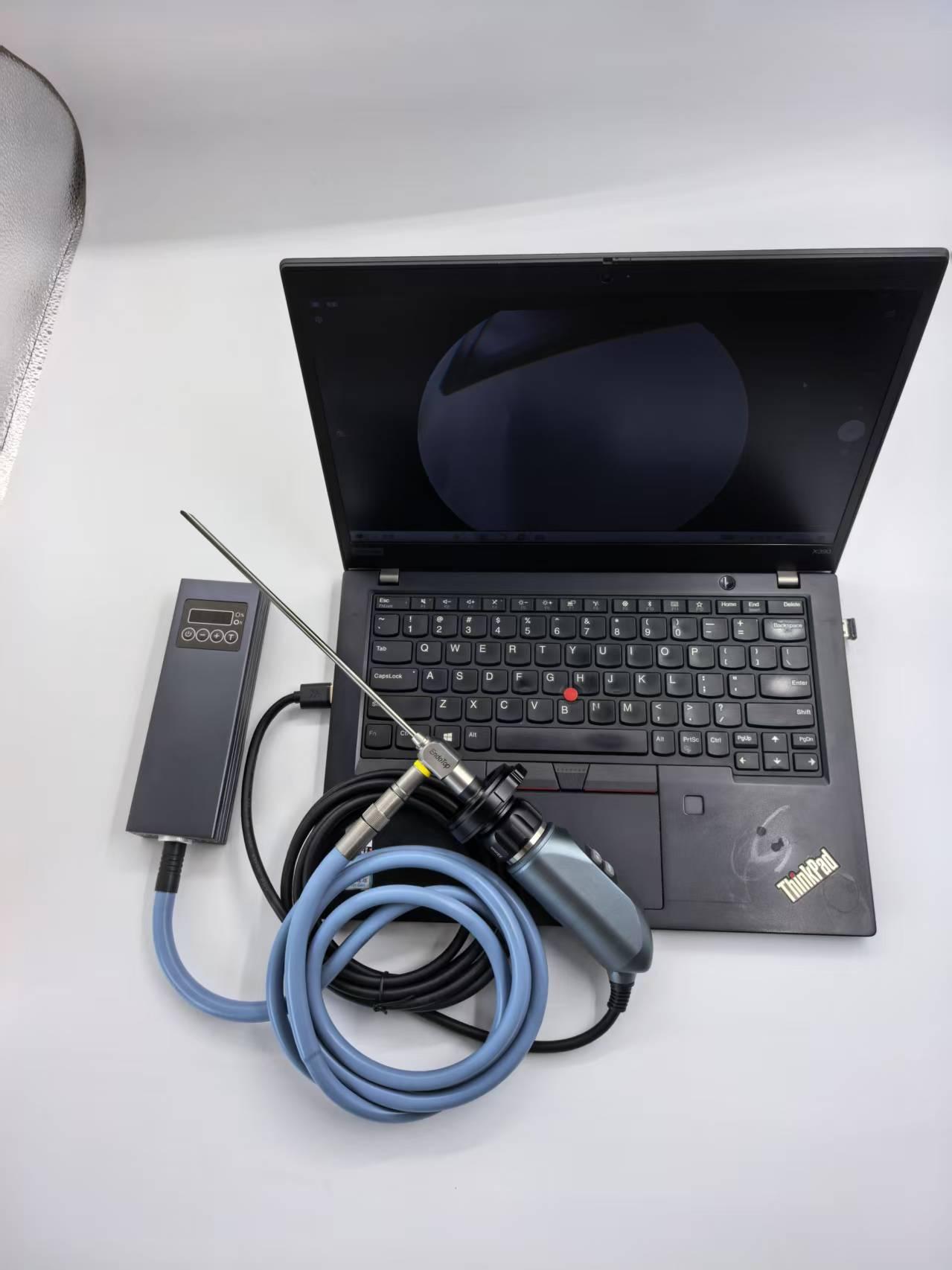 Portable 30W USB Type C LED light source with light cable for endoscopy in Human Veterinary or Industrial use