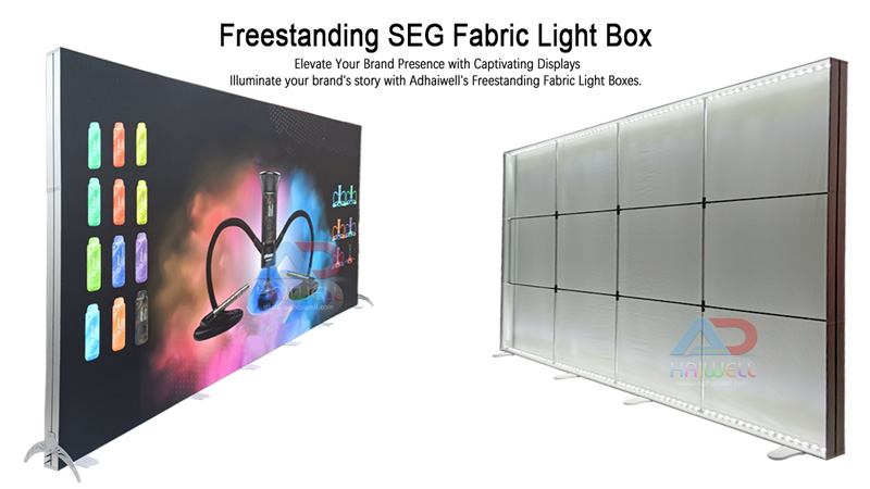 ¿Por qué elegir cajas de luz de tela SEG independientes y personalizables?