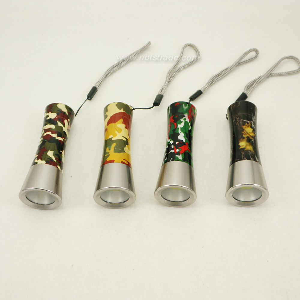 Camouflage Painting COB LED Flashlight Small Torch 