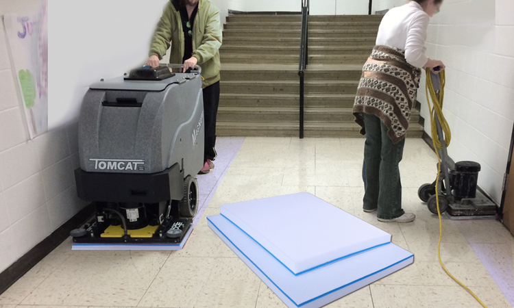 Anti-Slip Tile Cleaning Pad for School Corridors - Fleece Fabric Melamine Square Floor Pad Anti-Slip Tile Cleaning Pad for School Corridors - Fleece Fabric Melamine Square Floor Pad
